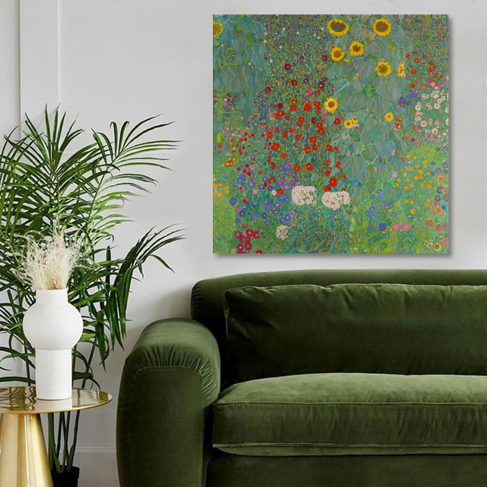 Wallity Lienzo Decorativo Gustav Klimt KC419 de 45 x 45 cm